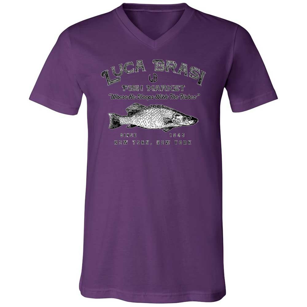 Unisex V-Neck T-Shirt - BWE1PJFW - Team Purple - 10