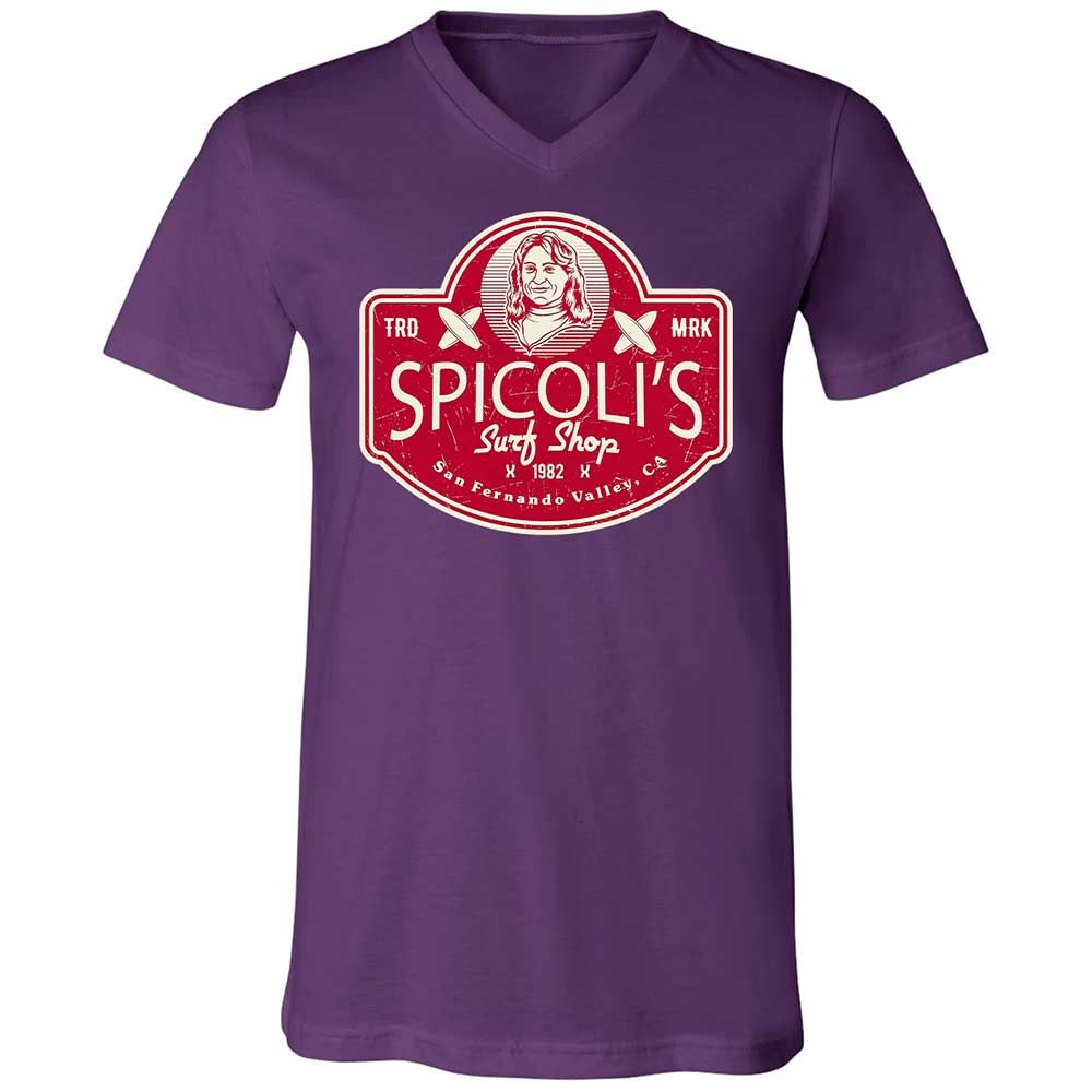 Unisex V-Neck T-Shirt - 4MSCTSRV - Team Purple - 10