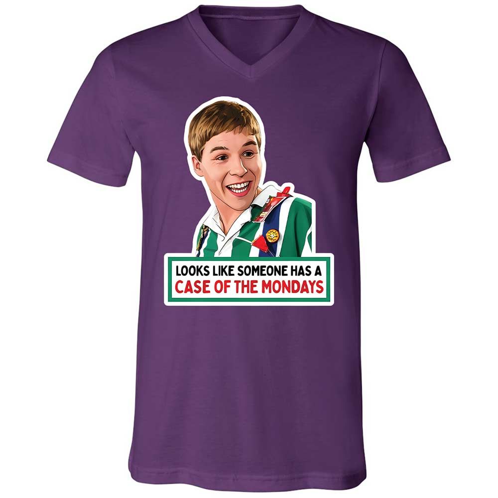 Unisex V-Neck T-Shirt - 7FD8VSW6 - Team Purple - 10