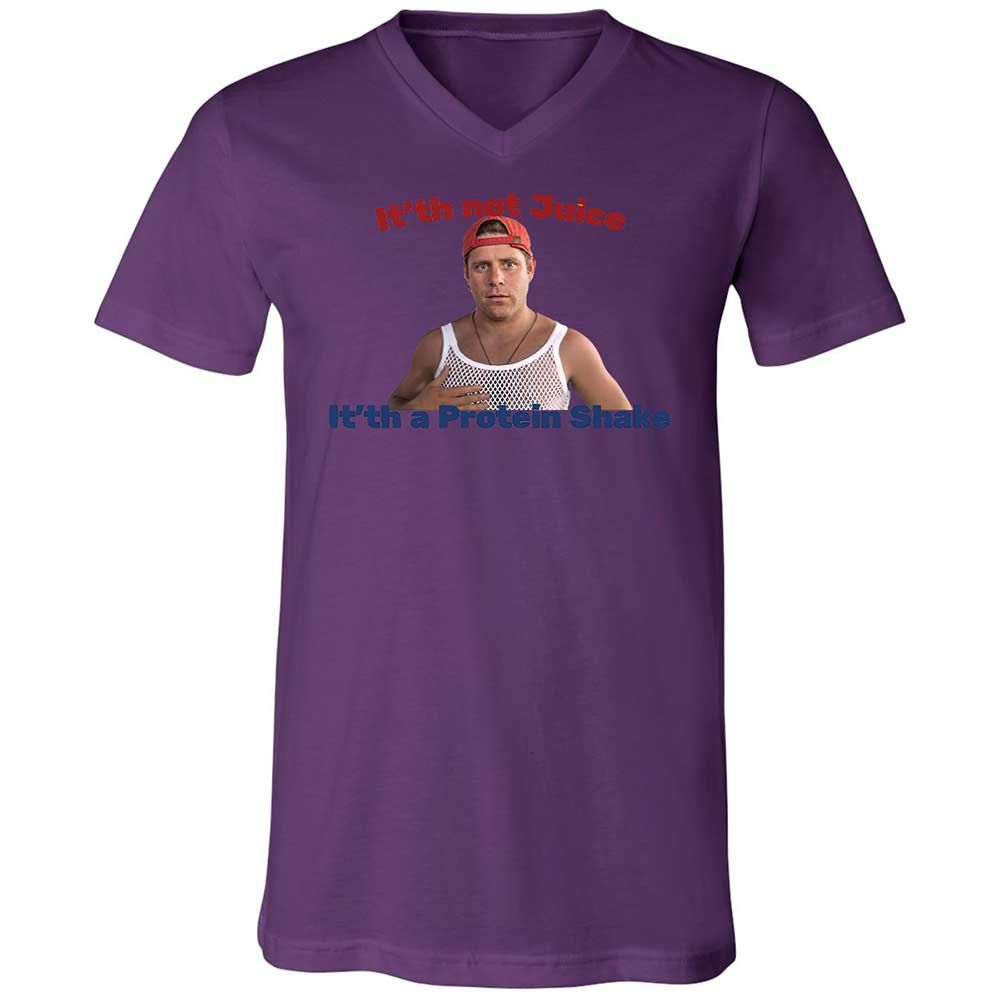 Unisex V-Neck T-Shirt - SH4TAFSV - Team Purple - 10