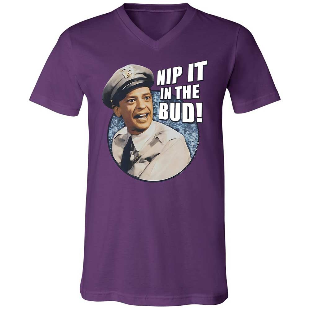 Unisex V-Neck T-Shirt - BSDMNSVM - Team Purple - 10