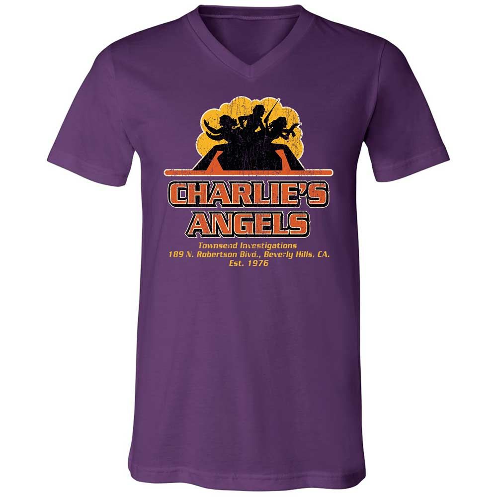 Unisex V-Neck T-Shirt - LRLC1GB7 - Team Purple - 10