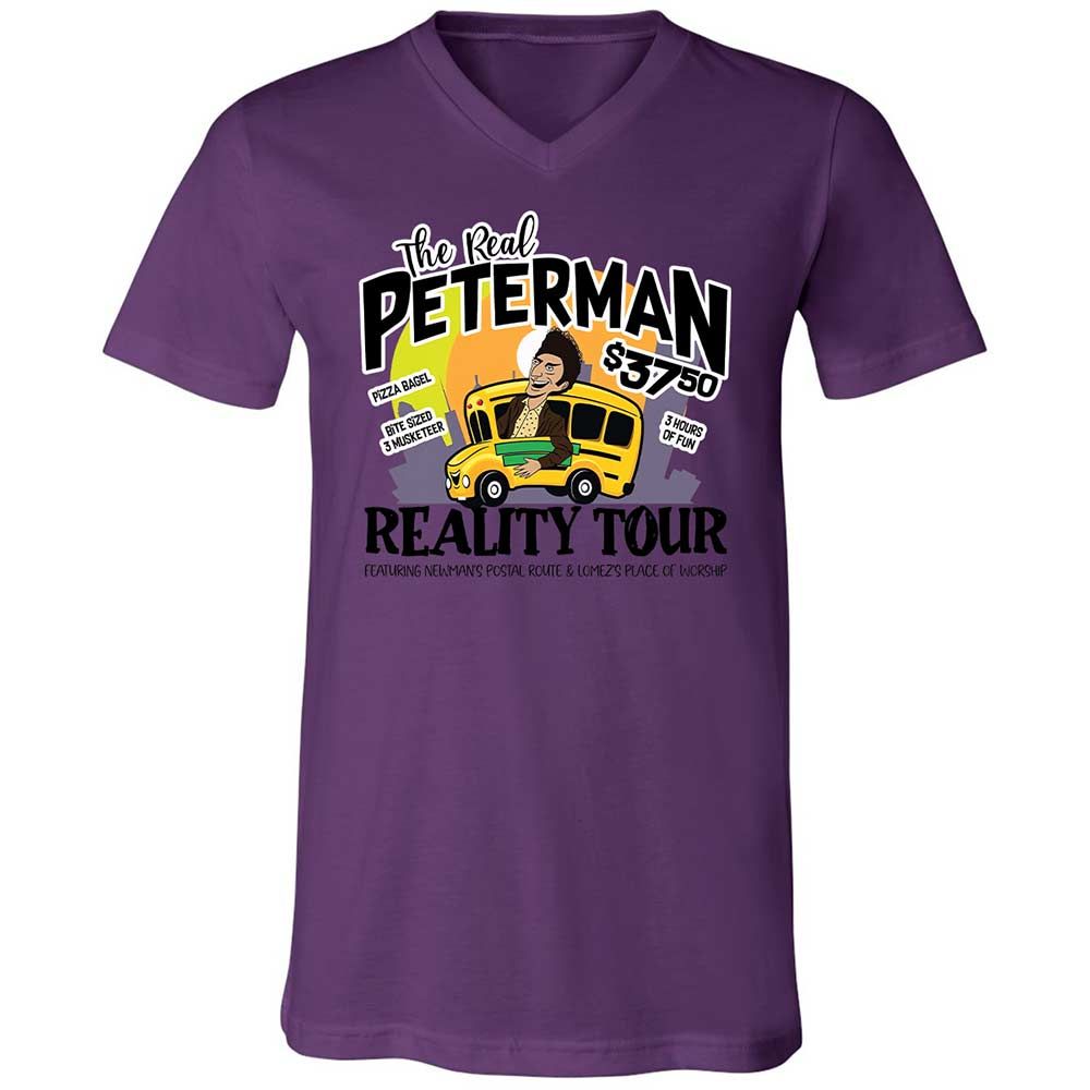 Unisex V-Neck T-Shirt - 68PQ4YWN - Team Purple - 10