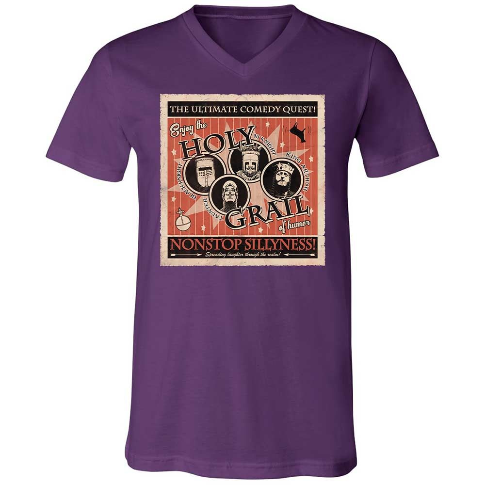Unisex V-Neck T-Shirt - WCD7Z3N3 - Team Purple - 10
