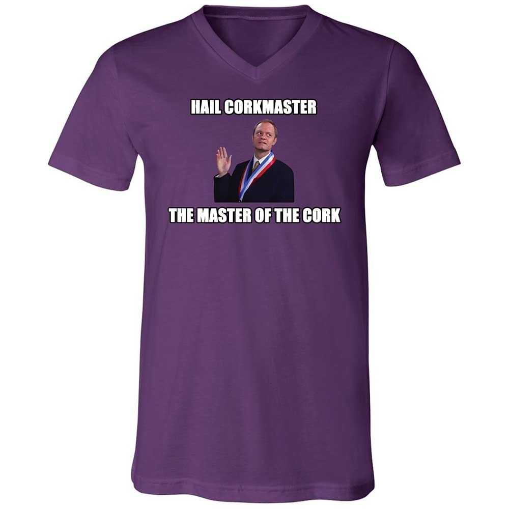Unisex V-Neck T-Shirt - A7Z6TQ7C - Team Purple - 10
