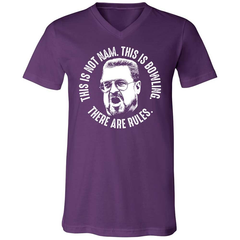 Unisex V-Neck T-Shirt - DUFJ6JZK - Team Purple - 10
