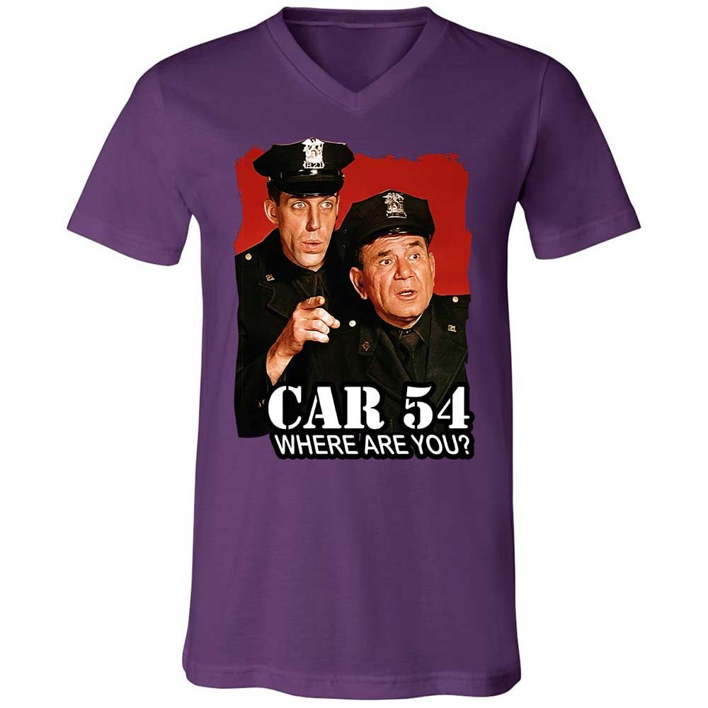 Unisex V-Neck T-Shirt - G4WAZ7GJ - Team Purple - 10