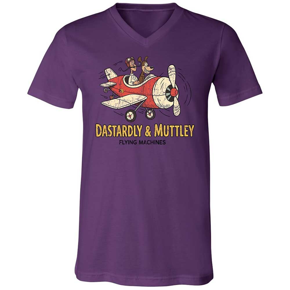 Unisex V-Neck T-Shirt - TFMP1BJZ - Team Purple - 10