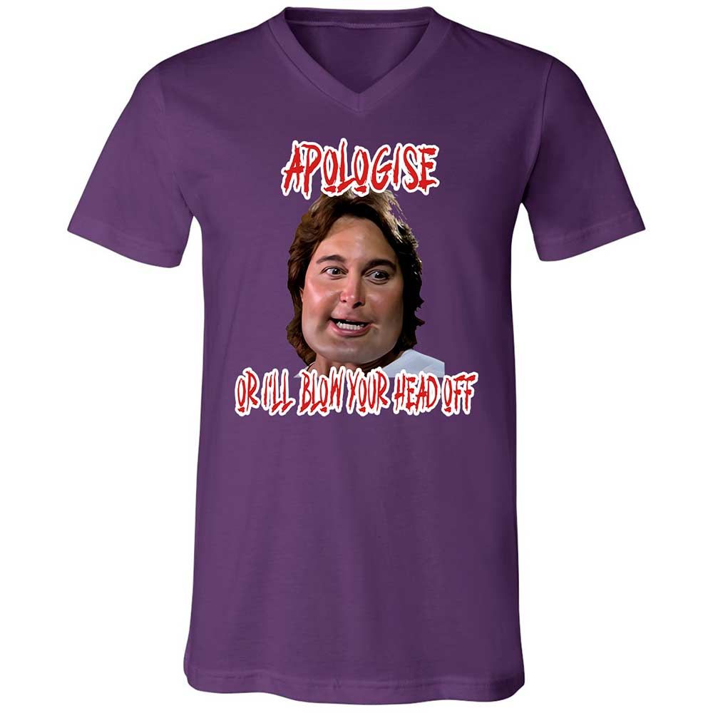 Unisex V-Neck T-Shirt - 5HCA5673 - Team Purple - 10