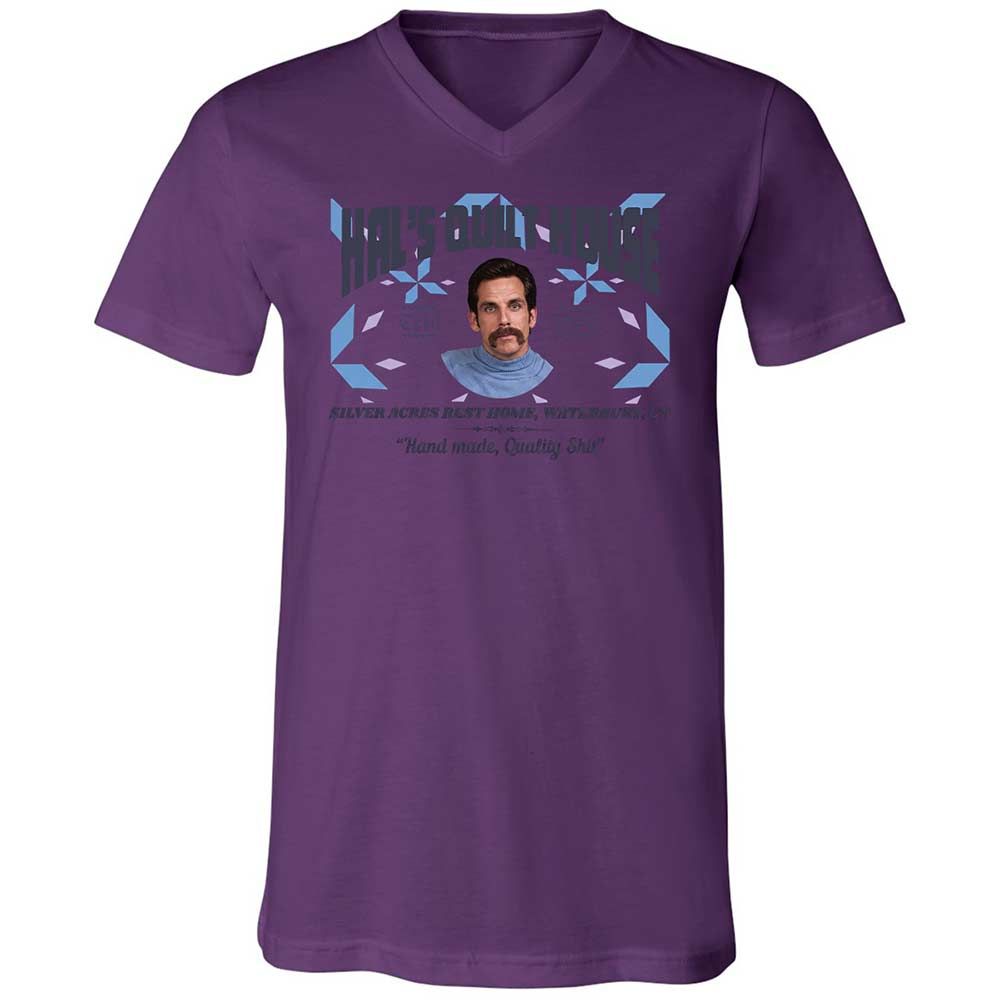 Unisex V-Neck T-Shirt - 36S9GH1R - Team Purple - 10