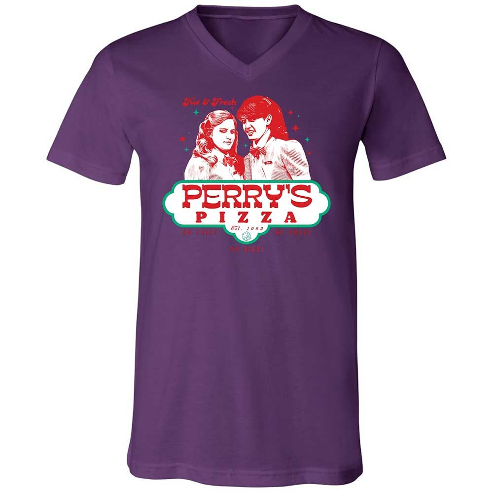 Unisex V-Neck T-Shirt - VX1M5QGW - Team Purple - 10