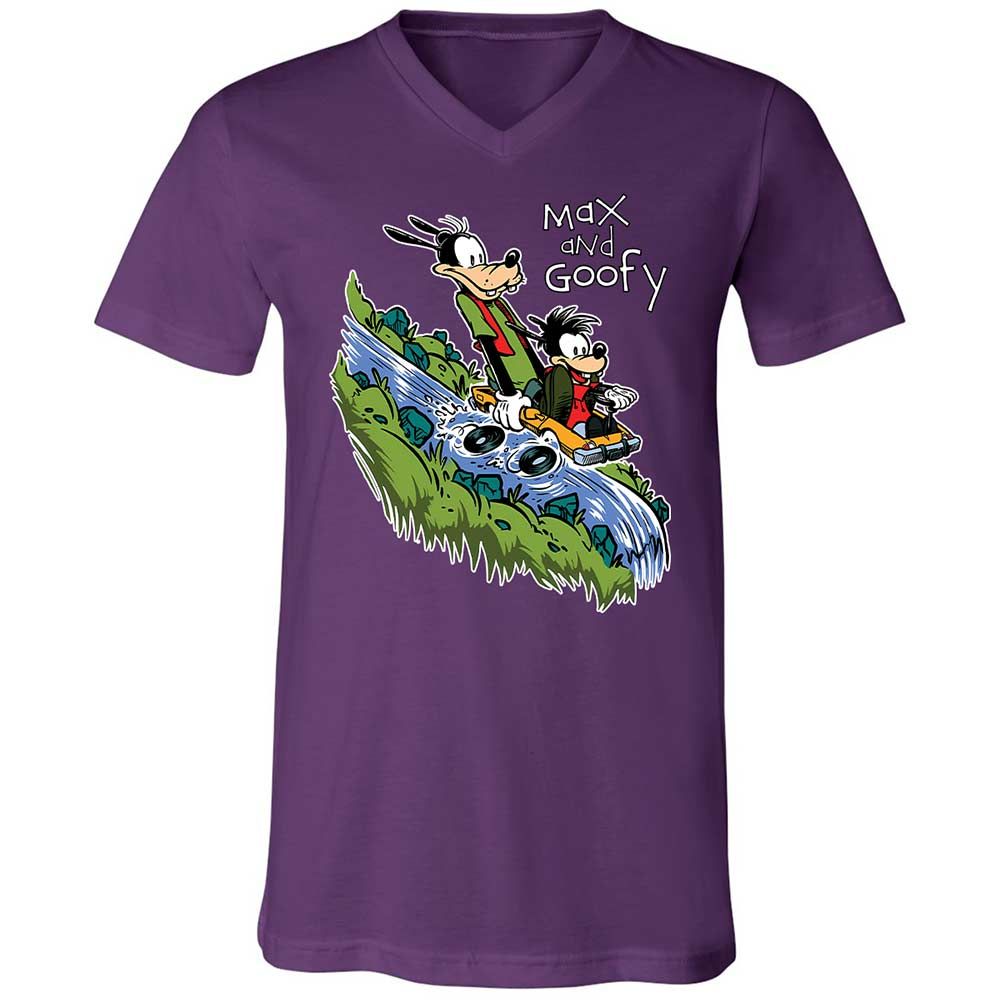 Unisex V-Neck T-Shirt - 6G9PMVRY - Team Purple - 10