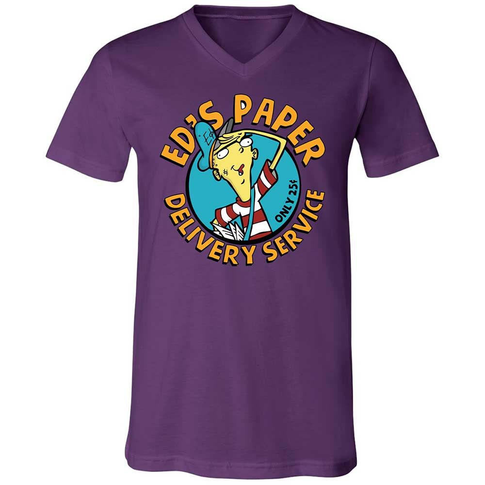 Unisex V-Neck T-Shirt - M6CTV62E - Team Purple - 10