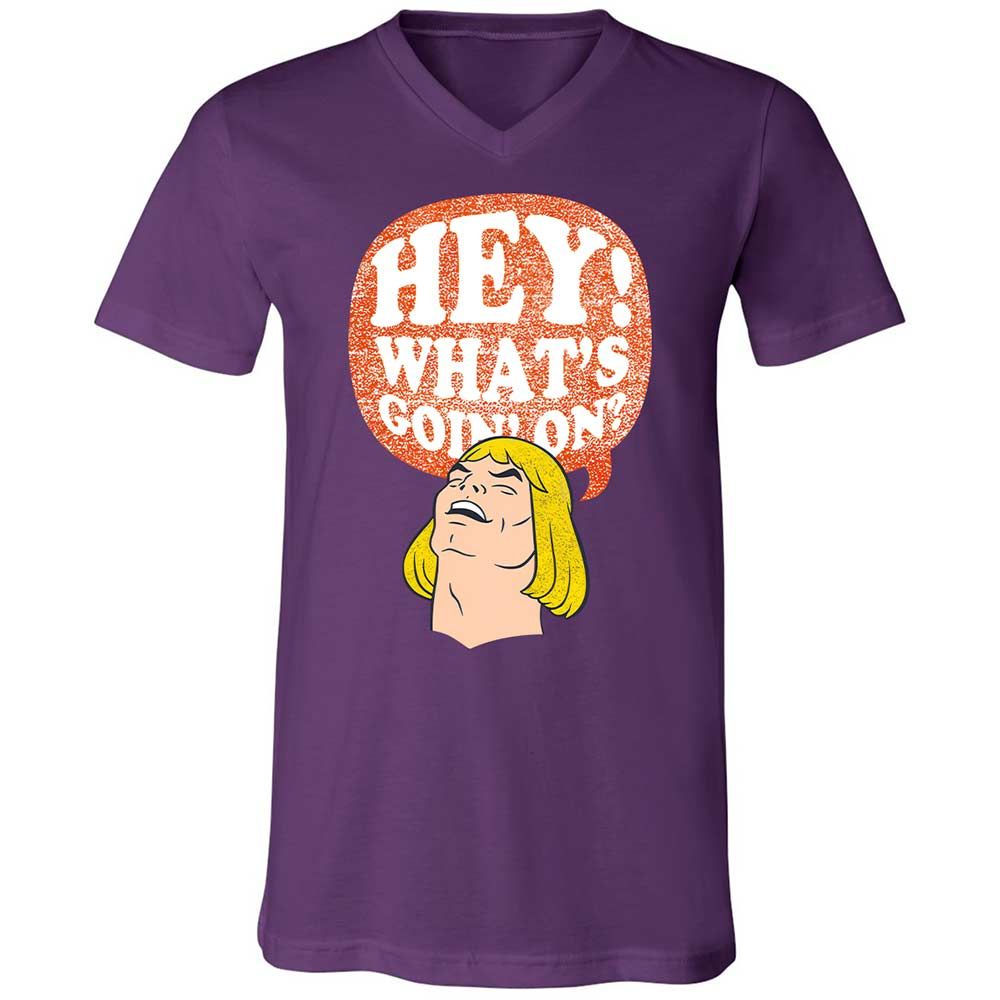 Unisex V-Neck T-Shirt - 3V86KA6E - Team Purple - 10