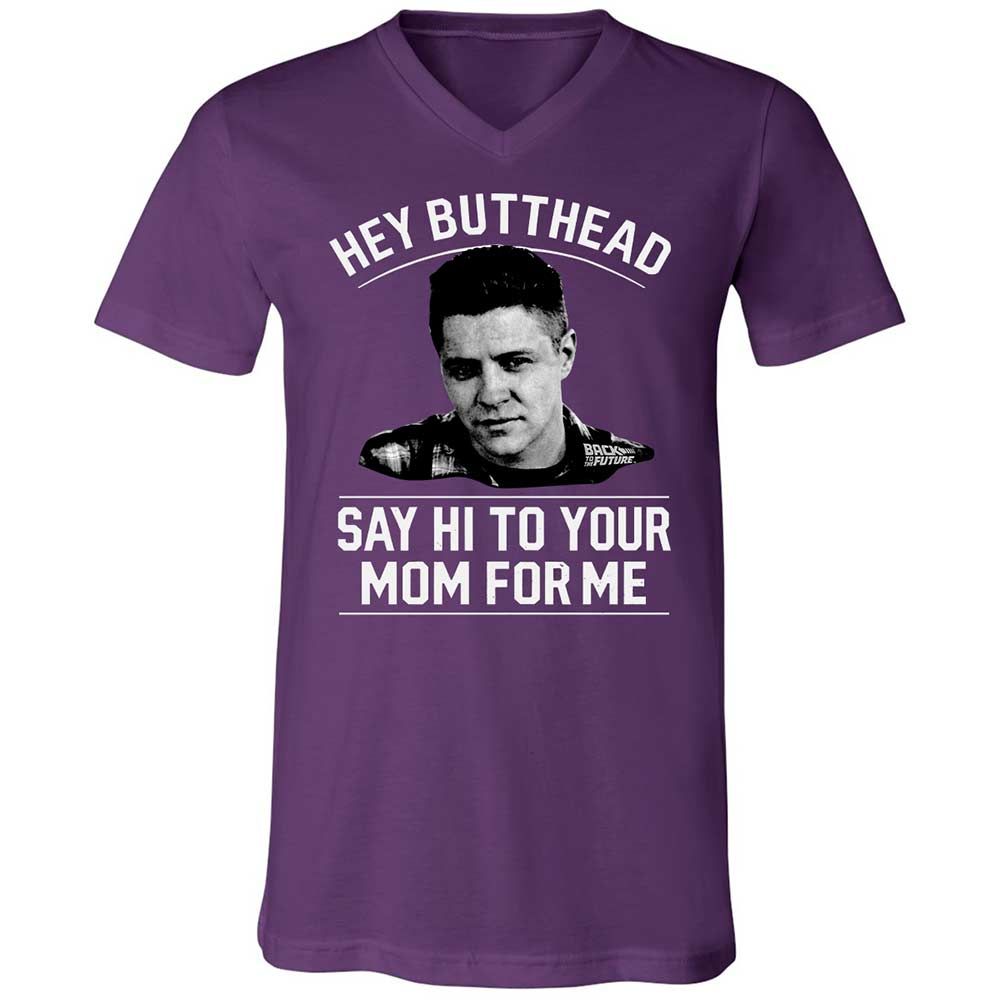 Unisex V-Neck T-Shirt - TBENHKFH - Team Purple - 10
