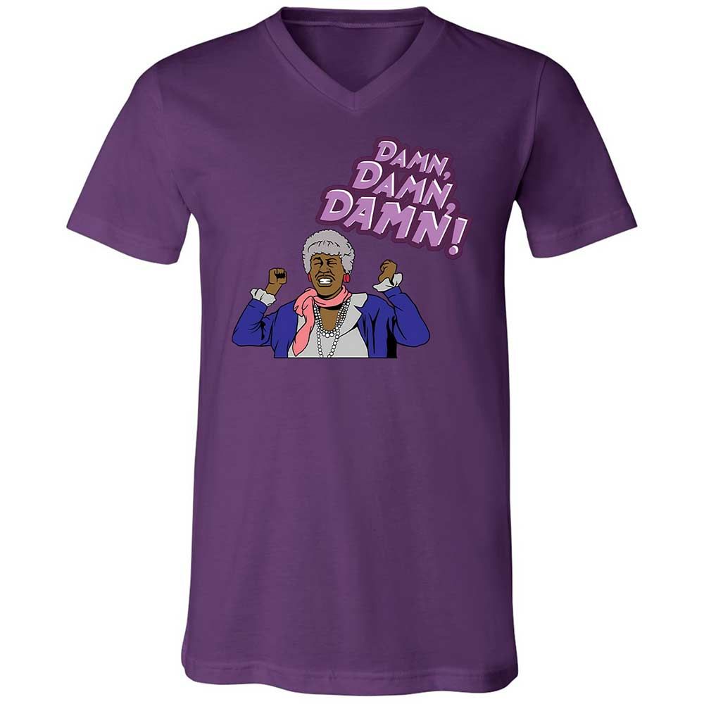 Unisex V-Neck T-Shirt - D8TELXKG - Team Purple - 10