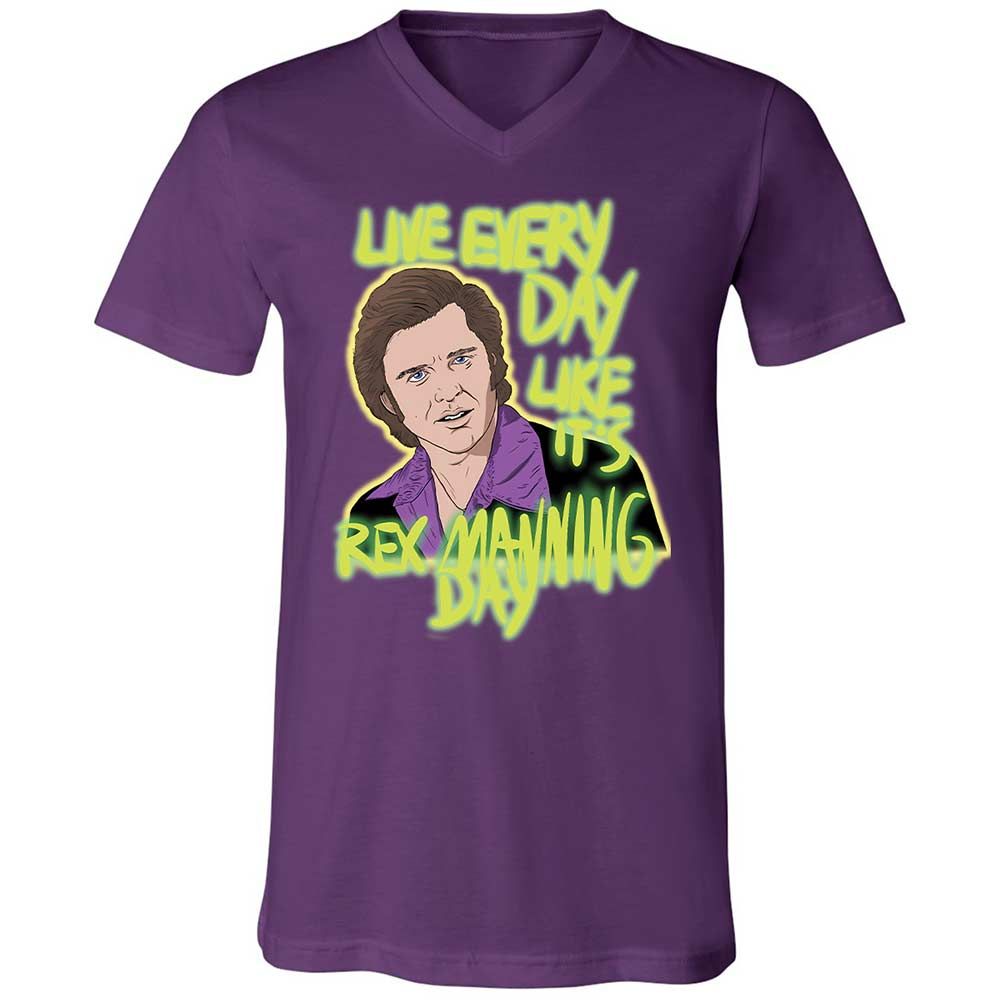 Unisex V-Neck T-Shirt - E2J26ZB4 - Team Purple - 10