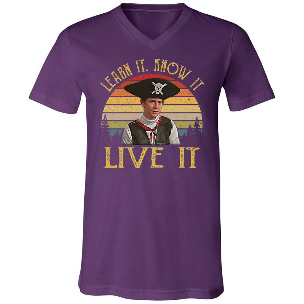 Unisex V-Neck T-Shirt - 3GALM913 - Team Purple - 10