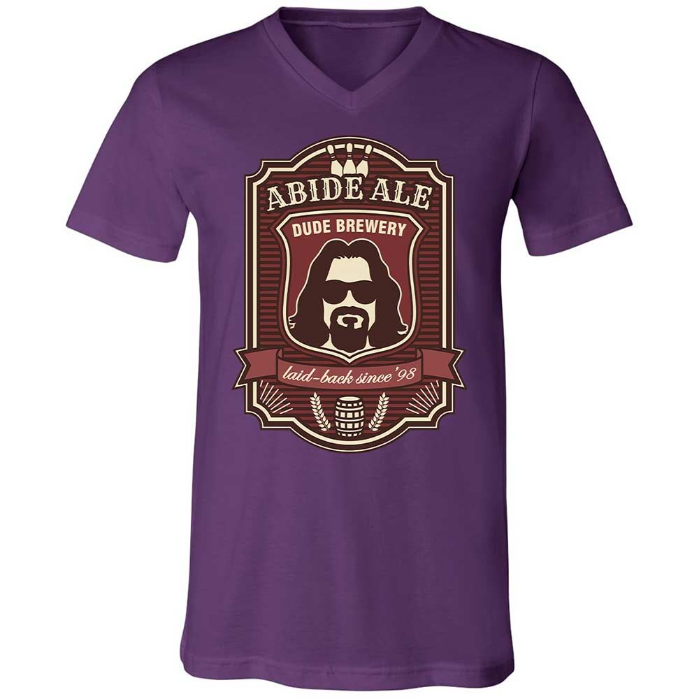 Unisex V-Neck T-Shirt - MR4YS5S8 - Team Purple - 10