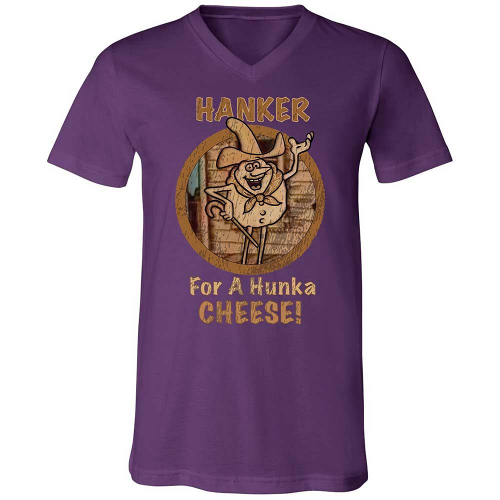 Unisex V-Neck T-Shirt - U89WFCNJ - Team Purple - 10