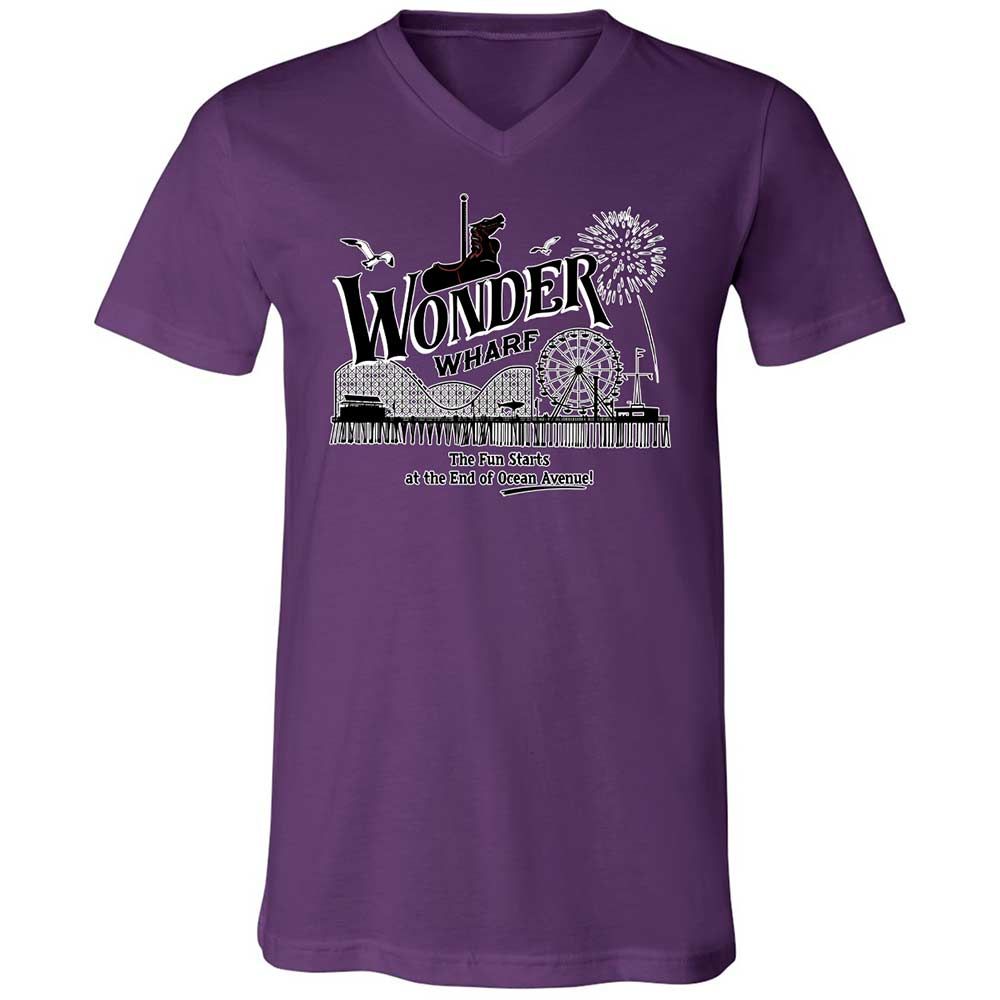 Unisex V-Neck T-Shirt - 9GY81CP5 - Team Purple - 10
