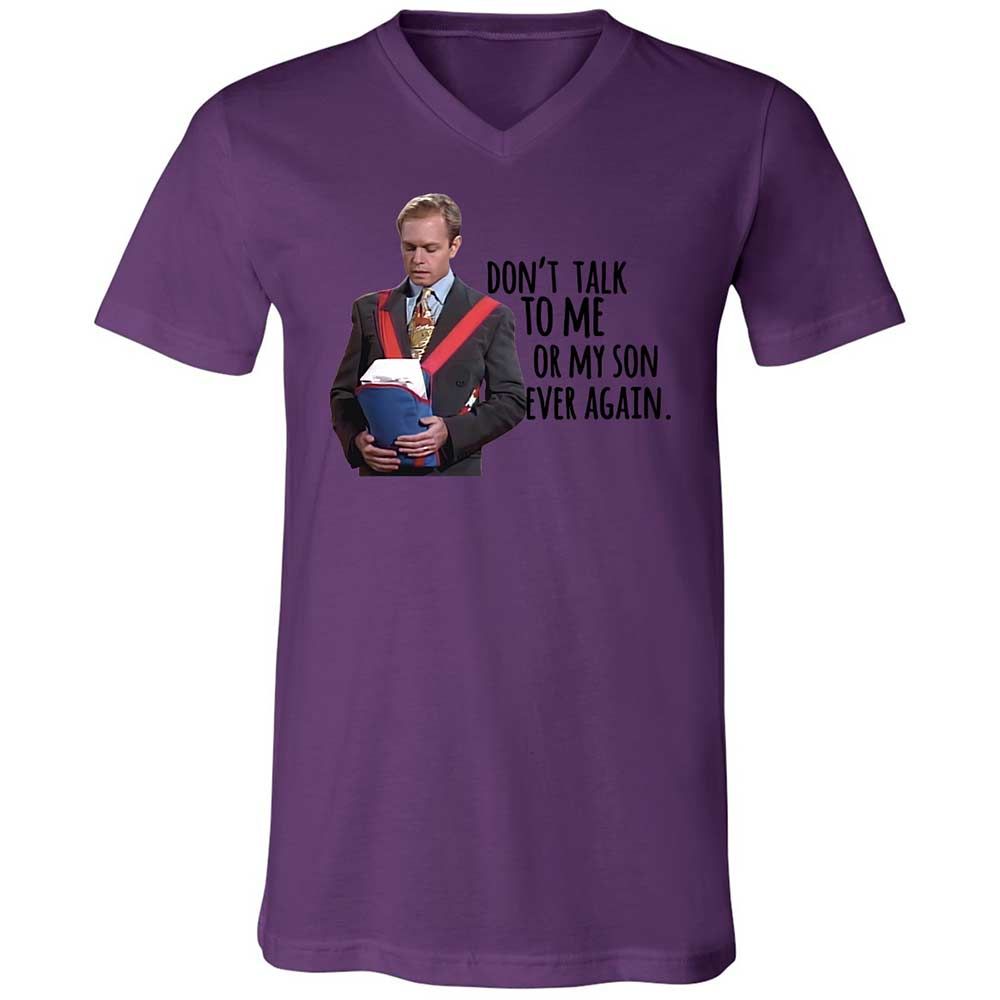 Unisex V-Neck T-Shirt - DSAX56PH - Team Purple - 10