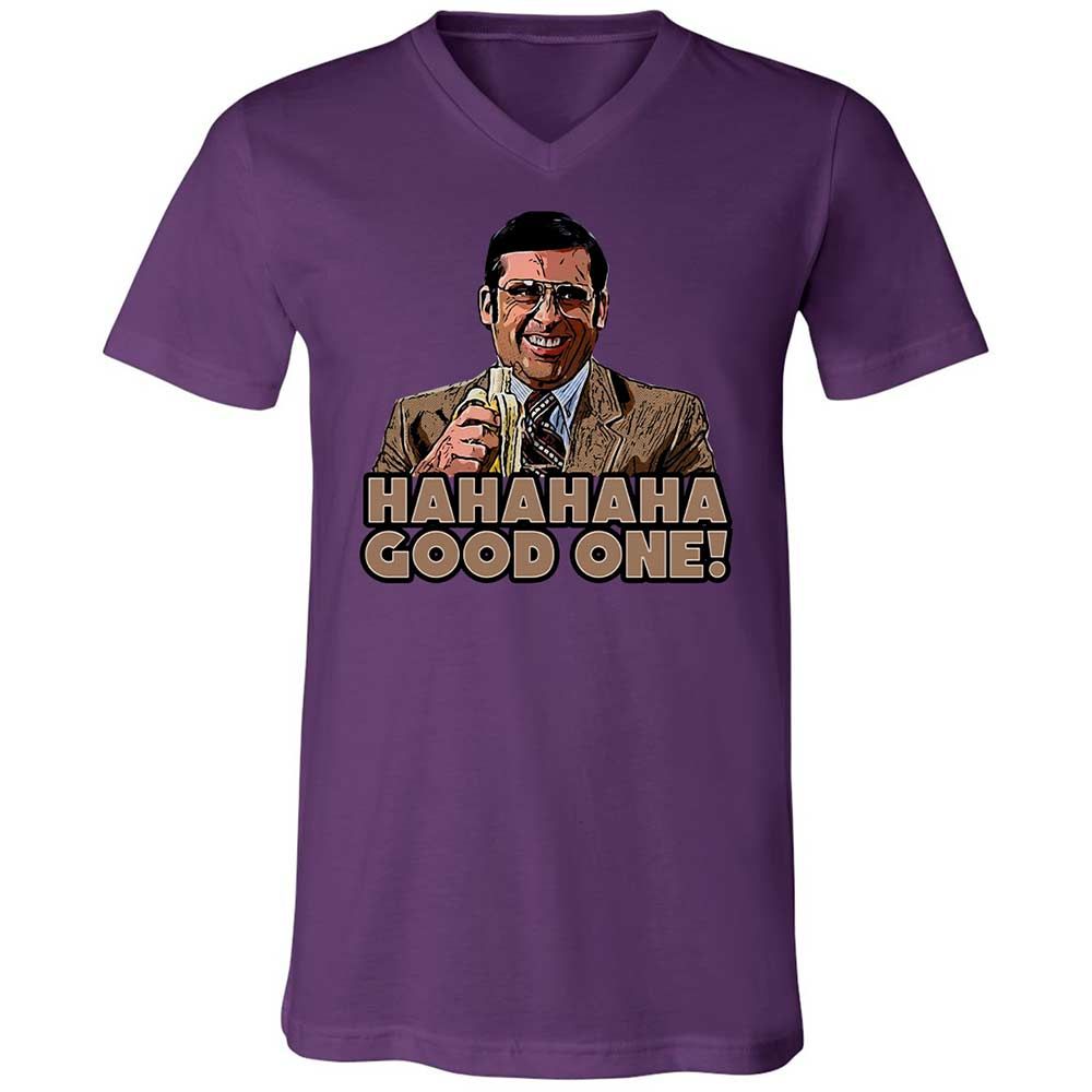 Unisex V-Neck T-Shirt - T1ALJPGE - Team Purple - 10