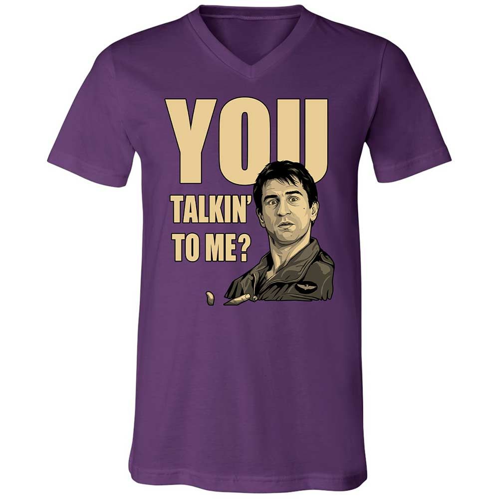 Unisex V-Neck T-Shirt - K3W8KJ6G - Team Purple - 10