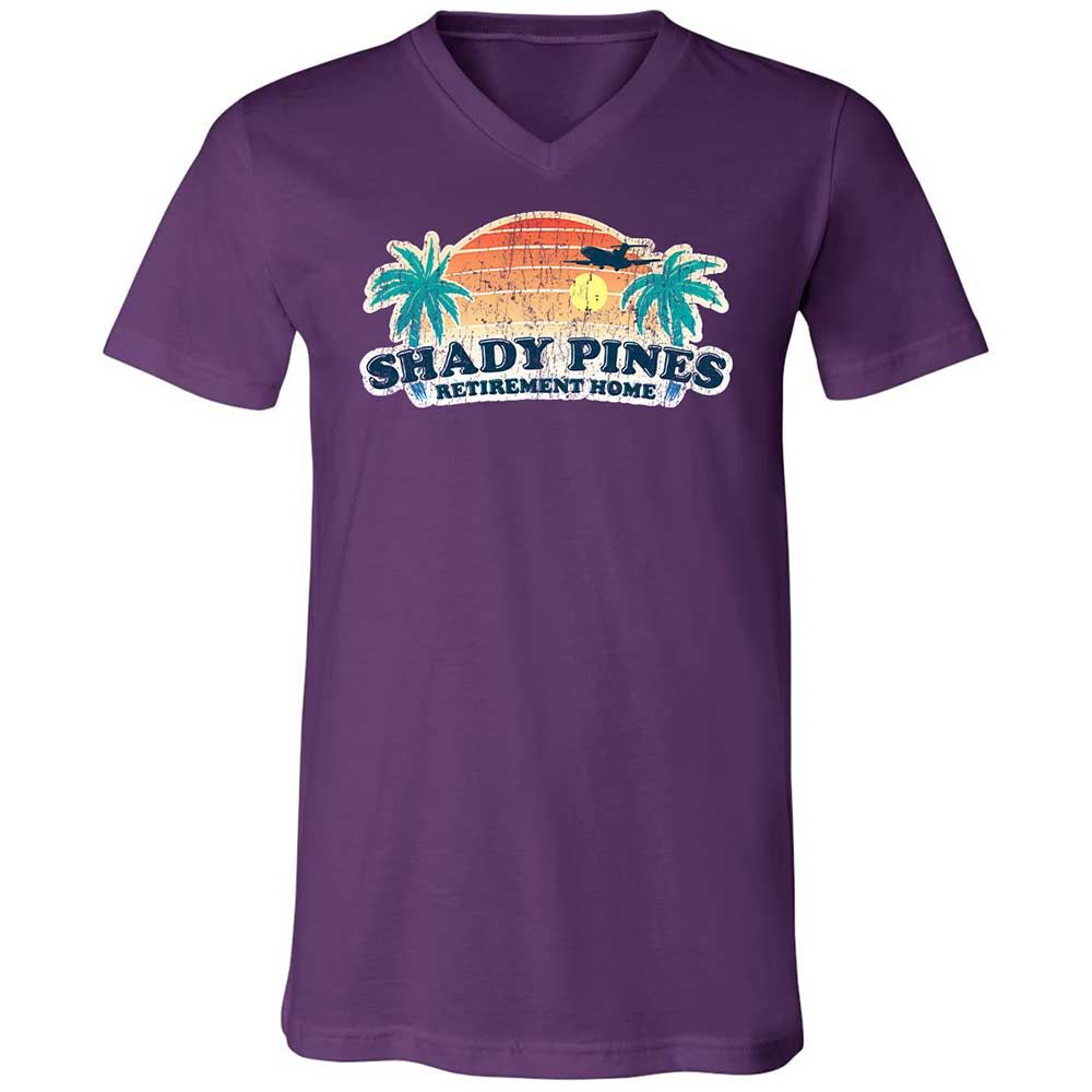 Unisex V-Neck T-Shirt - E35MQKQS - Team Purple - 10