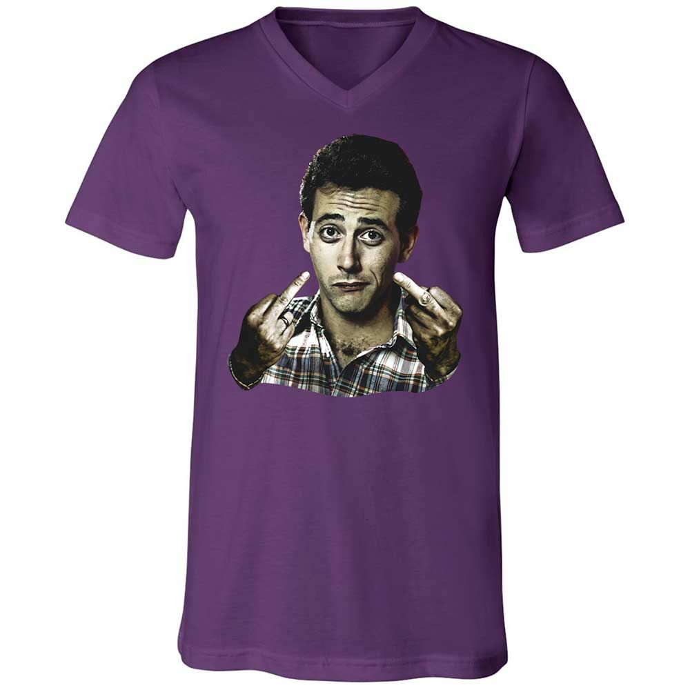Unisex V-Neck T-Shirt - F3RYF1GF - Team Purple - 10