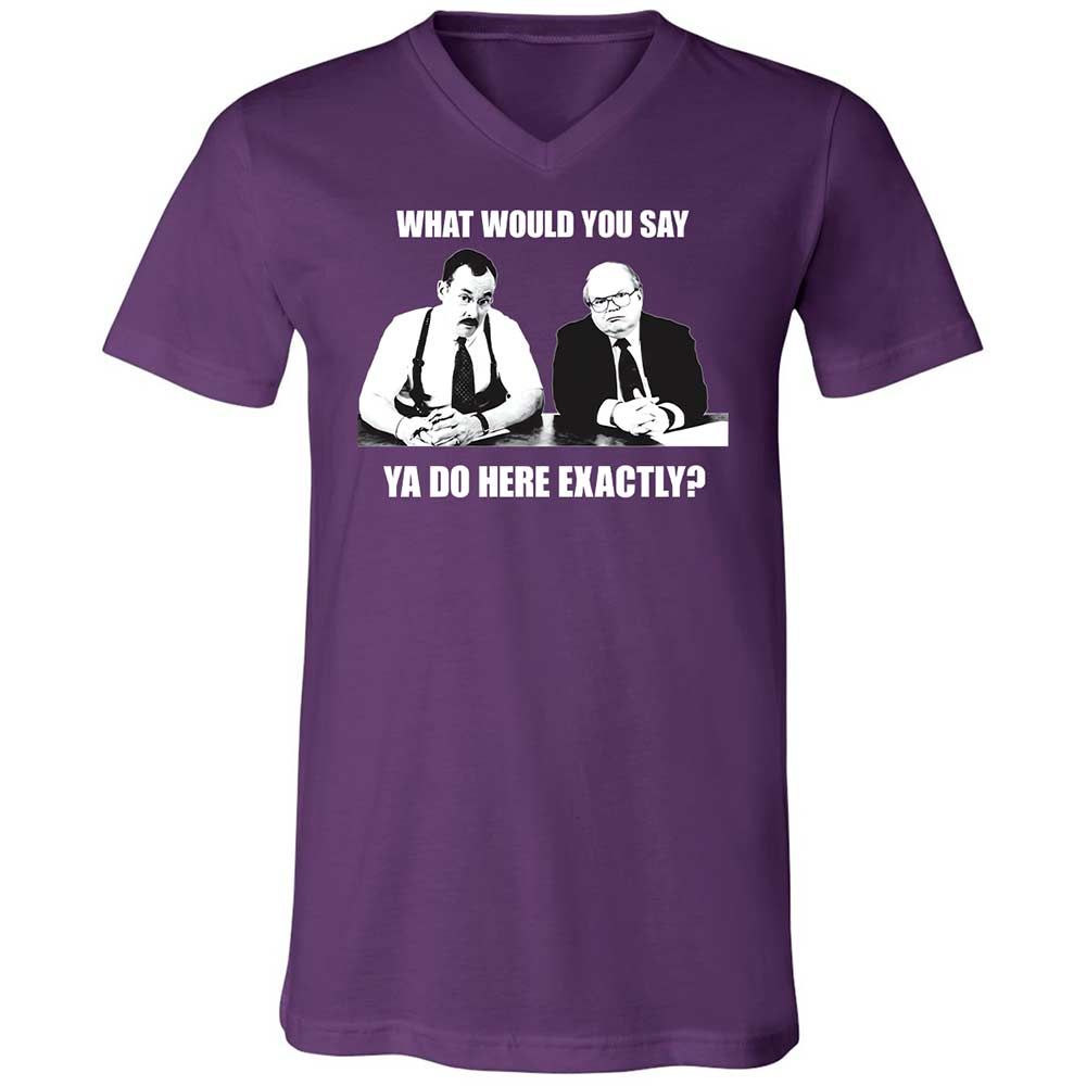 Unisex V-Neck T-Shirt - LJAEUEBJ - Team Purple - 10