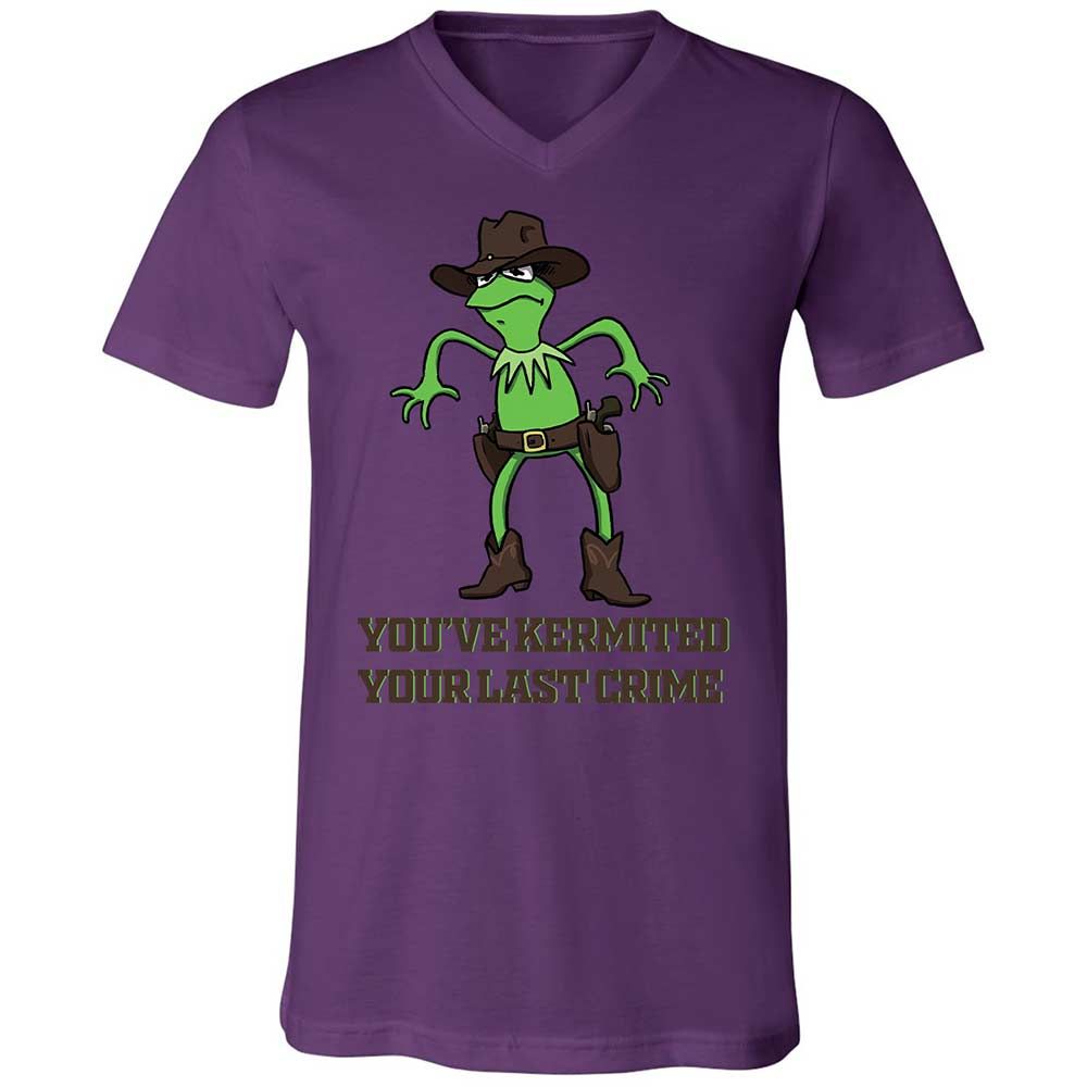 Unisex V-Neck T-Shirt - ZUWTAX6N - Team Purple - 10