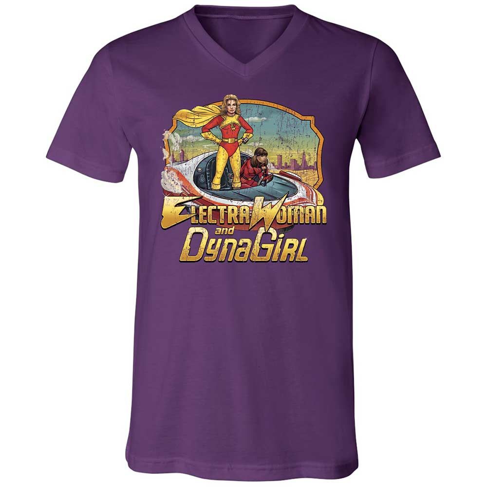 Unisex V-Neck T-Shirt - YE4TCBSK - Team Purple - 10