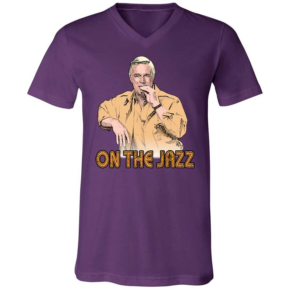 Unisex V-Neck T-Shirt - ZB25GMHY - Team Purple - 10
