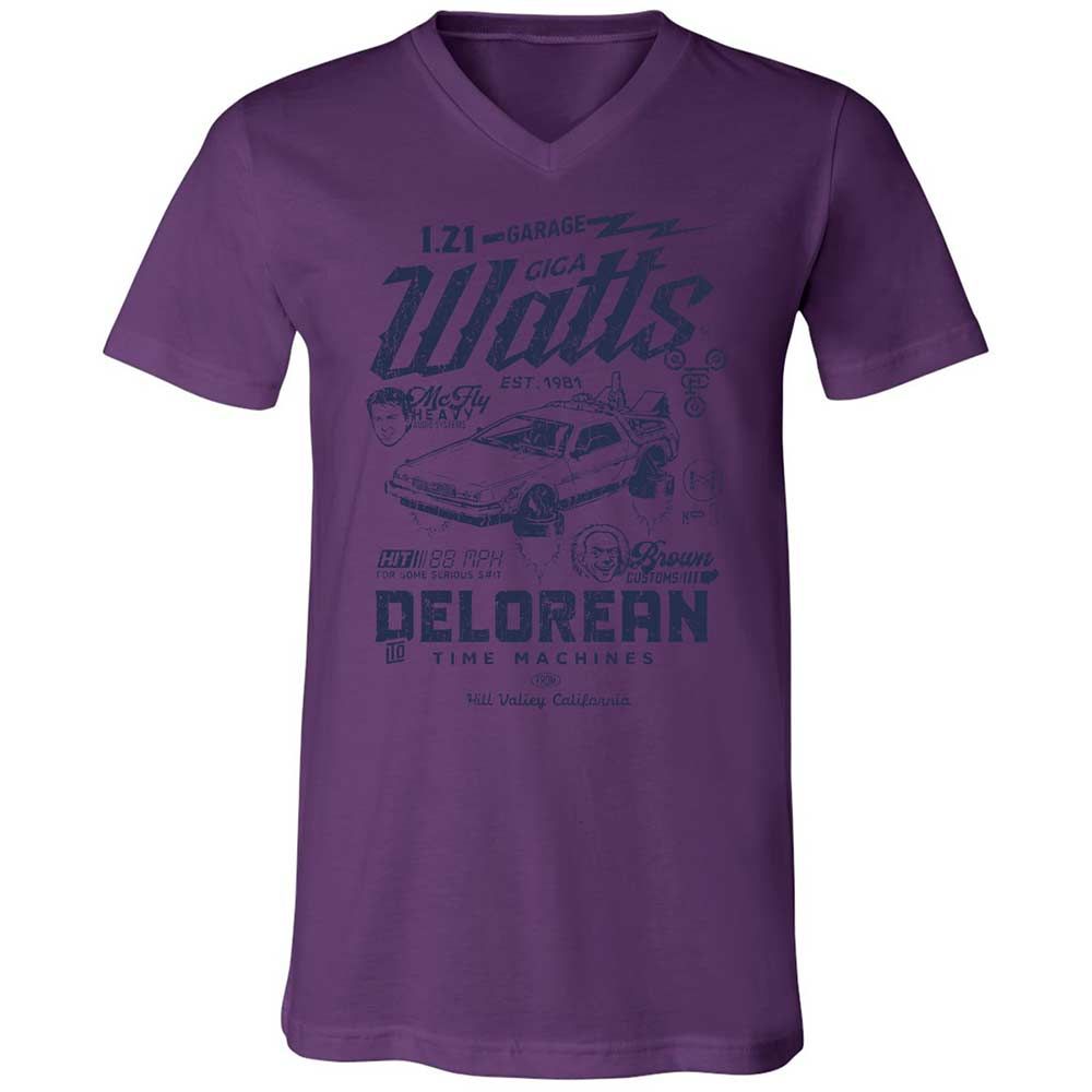 Unisex V-Neck T-Shirt - HMXFGLLE - Team Purple - 10
