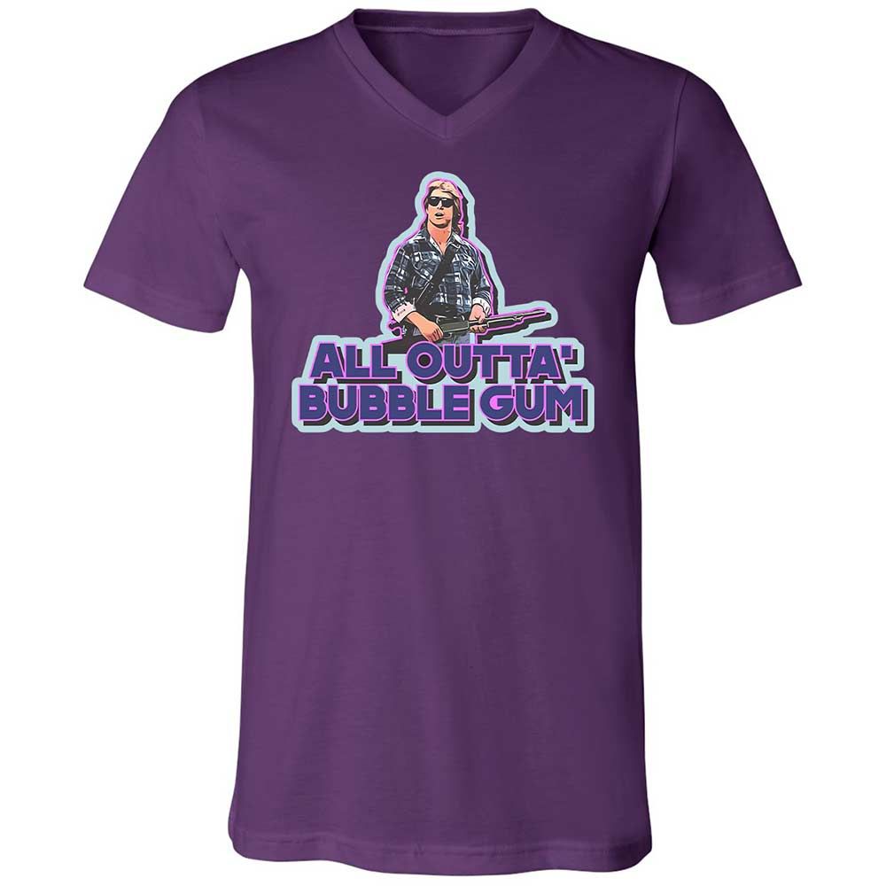 Unisex V-Neck T-Shirt - 2SQ2ZALE - Team Purple - 10