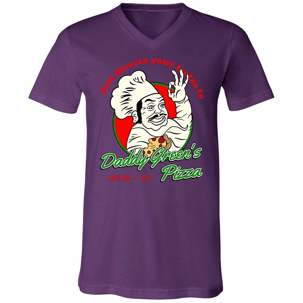 Unisex V-Neck T-Shirt - 7AY1BGVG - Team Purple - 10
