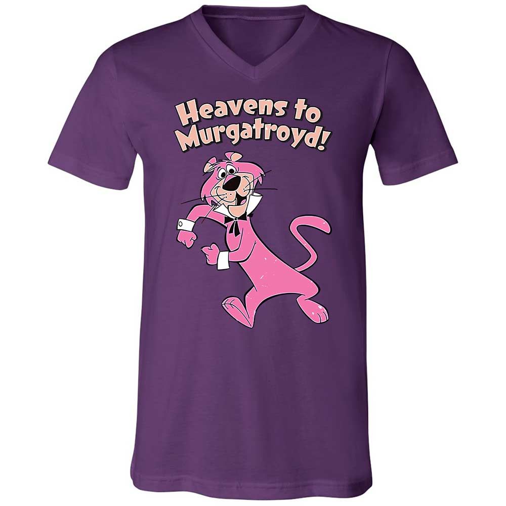 Unisex V-Neck T-Shirt - B38X9X74 - Team Purple - 10