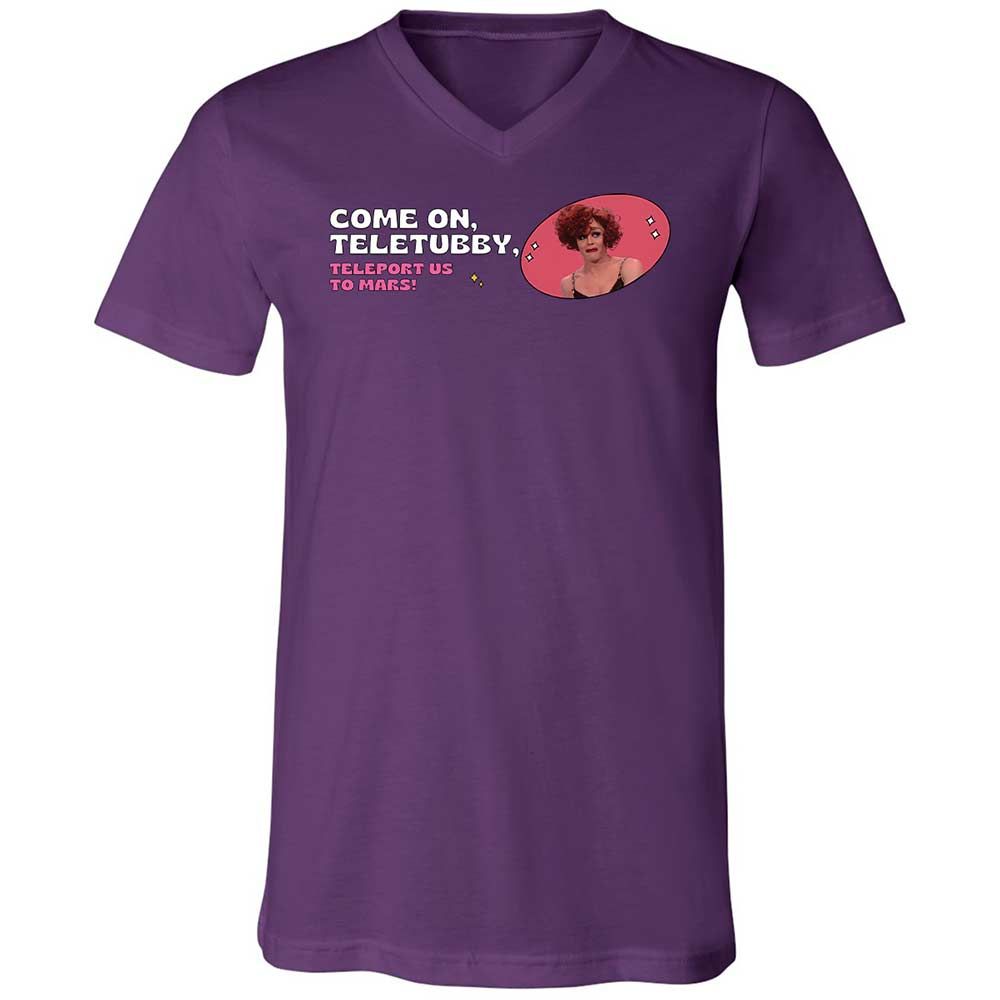 Unisex V-Neck T-Shirt - EJ596PX6 - Team Purple - 10