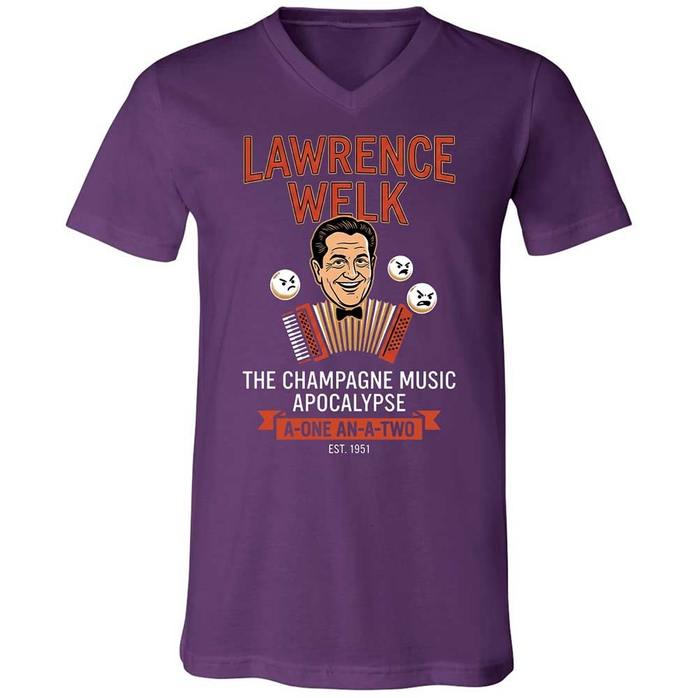 Unisex V-Neck T-Shirt - KYTFEP73 - Team Purple - 10