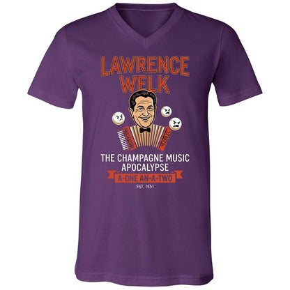 Unisex V-Neck T-Shirt - KYTFEP73 - Team Purple - 10
