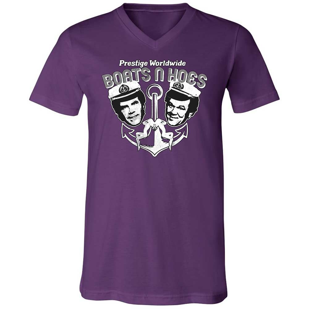 Unisex V-Neck T-Shirt - R9SCBAQ6 - Team Purple - 10