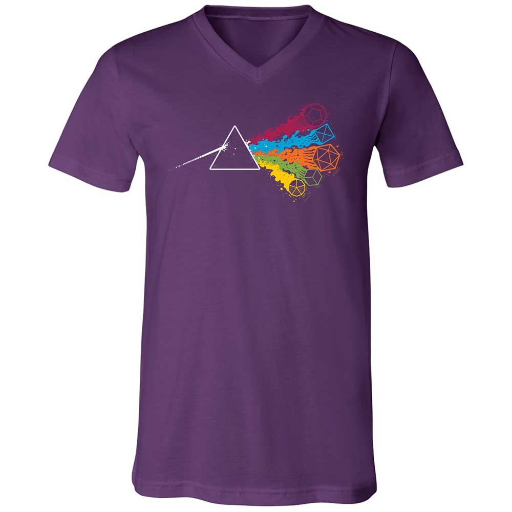 Unisex V-Neck T-Shirt - FLF8HUJN - Team Purple - 10