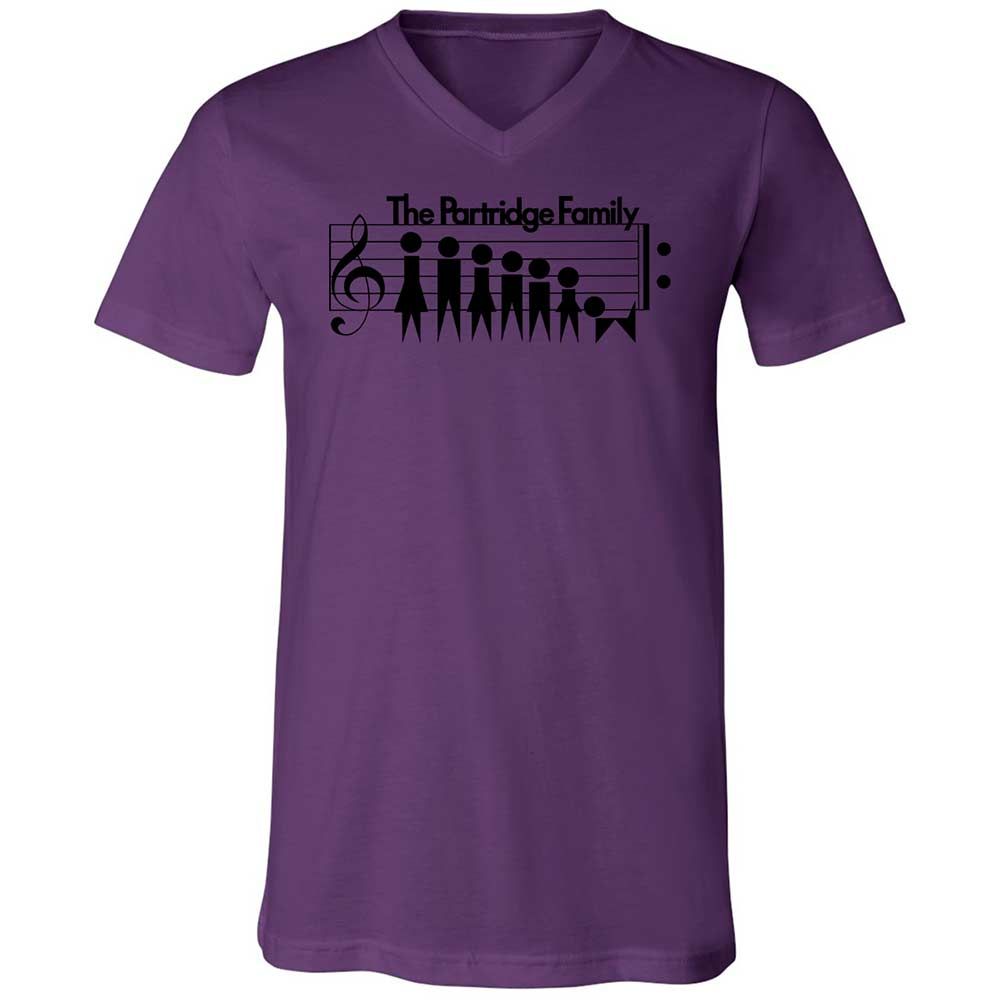 Unisex V-Neck T-Shirt - H9YLNGF9 - Team Purple - 10