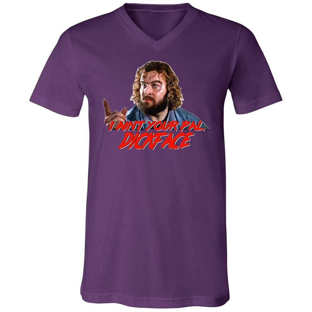 Unisex V-Neck T-Shirt - TLQVJSDQ - Team Purple - 10