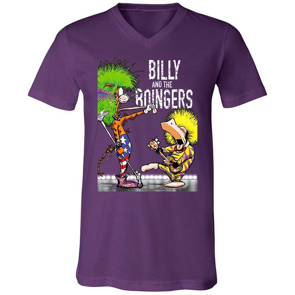 Unisex V-Neck T-Shirt - 1TYC5ZNR - Team Purple - 10