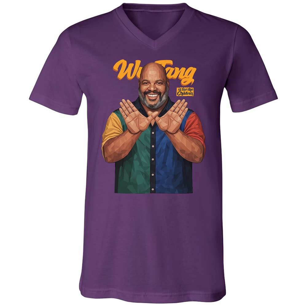 Unisex V-Neck T-Shirt - BVWM8H9Z - Team Purple - 10