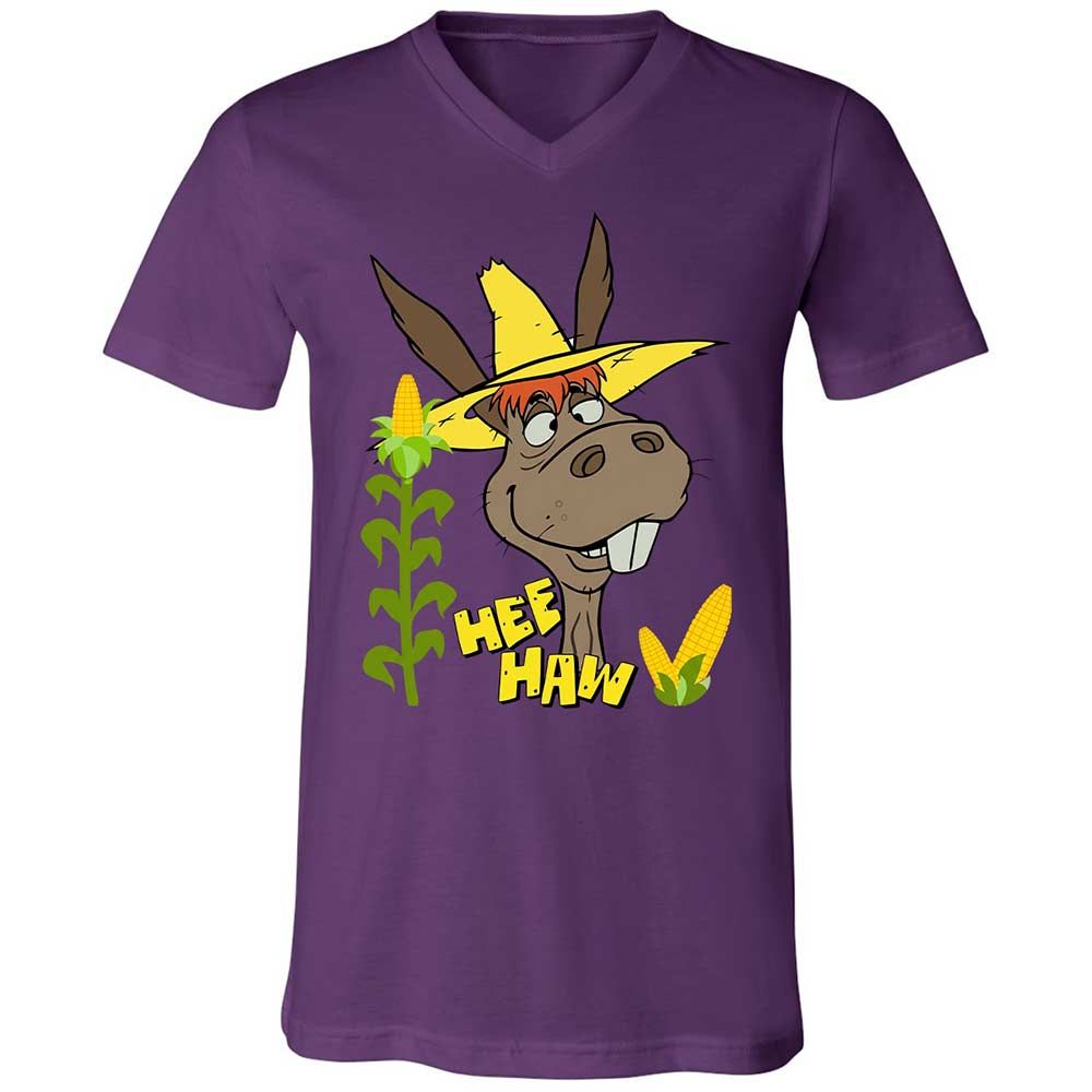 Unisex V-Neck T-Shirt - XDKT7B58 - Team Purple - 10