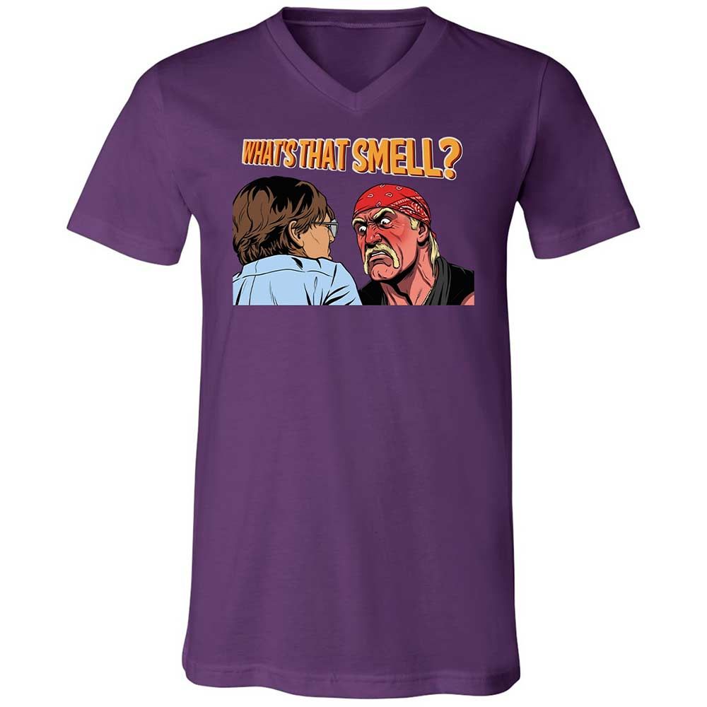 Unisex V-Neck T-Shirt - B7UGU5ZV - Team Purple - 10