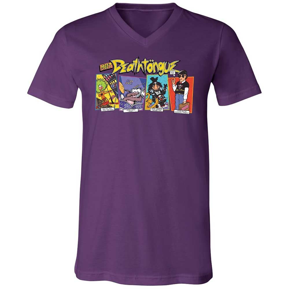 Unisex V-Neck T-Shirt - G6F9M4P6 - Team Purple - 10